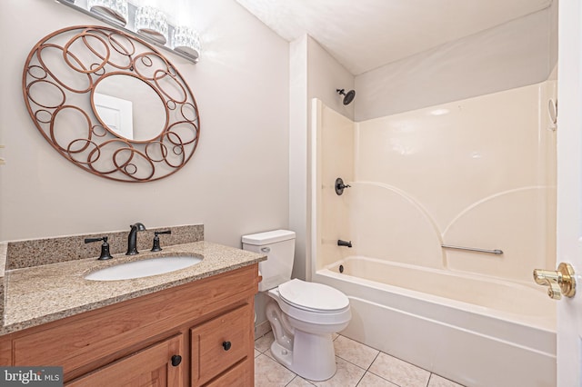 50 N Ave, Cedarville, NJ 08311 - bathroom featuring tile patterned flooring, toilet, washtub / shower combination, and vanity