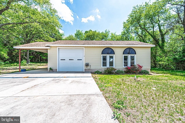 50 N Ave, Cedarville, NJ 08311 - view of front of house featuring concrete driveway and a front yard