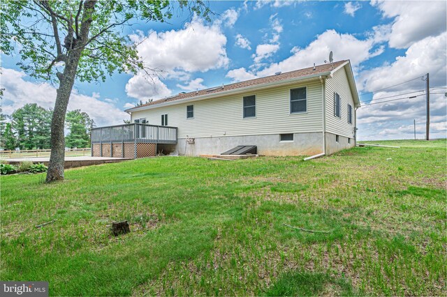 50 N Ave, Cedarville, NJ 08311 - back of house featuring a deck and a lawn