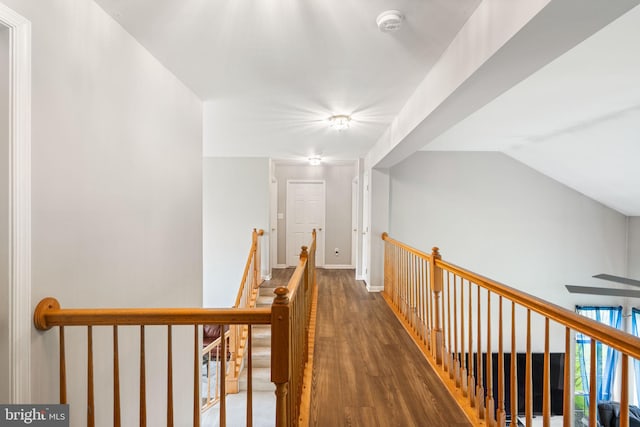 27 Avalon Rd, Pennington, NJ 08534 - corridor with an upstairs landing, wood finished floors, and baseboards