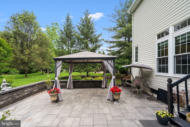 27 Avalon Rd, Pennington, NJ 08534 - view of patio / terrace with a gazebo