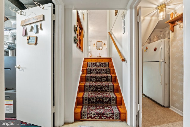 1517 Margaret St, Woodbridge, VA 22191 - stairway with carpet flooring