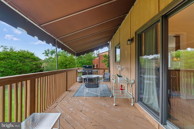 16 Lacosta Ct, Towson, MD 21204 - deck featuring grilling area and outdoor dining area