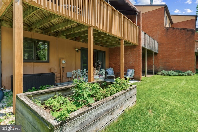 16 Lacosta Ct, Towson, MD 21204 - rear view of house with a yard and brick siding