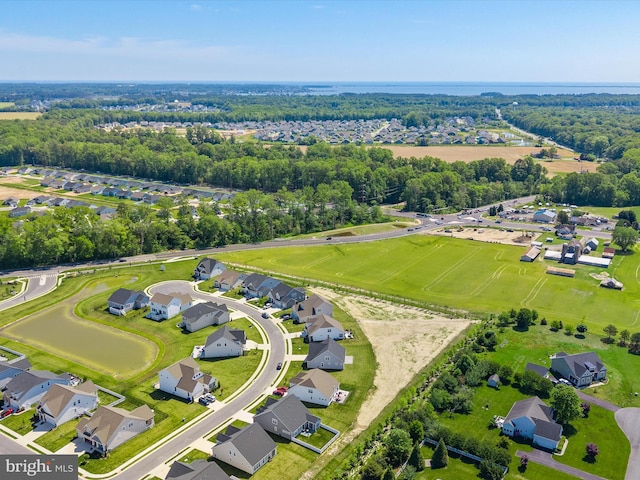 aerial perspective of suburban area