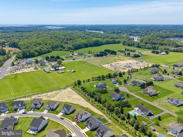 aerial perspective of suburban area