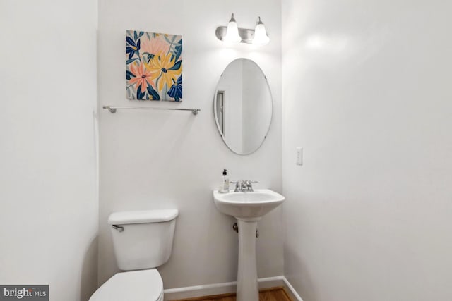 229 Bowen Ct, Annapolis, MD 21401 - half bath with toilet and baseboards