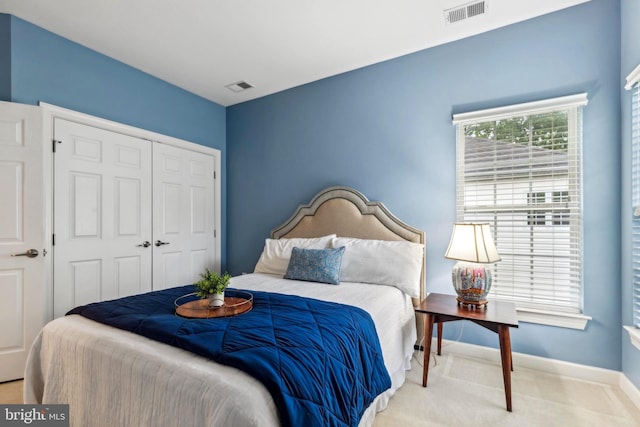 229 Bowen Ct, Annapolis, MD 21401 - bedroom featuring carpet flooring, a closet, and baseboards