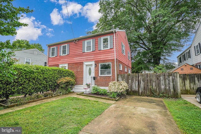 2015 Rollins Dr, Alexandria, VA 22307 - view of front facade with brick siding