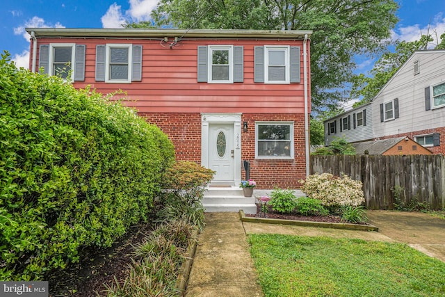 2015 Rollins Dr, Alexandria, VA 22307 - view of front of property featuring brick siding and entry steps