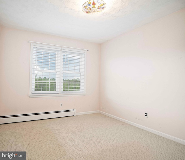 3019 Level Rd, Churchville, MD 21028 - carpeted spare room featuring a baseboard radiator and baseboards