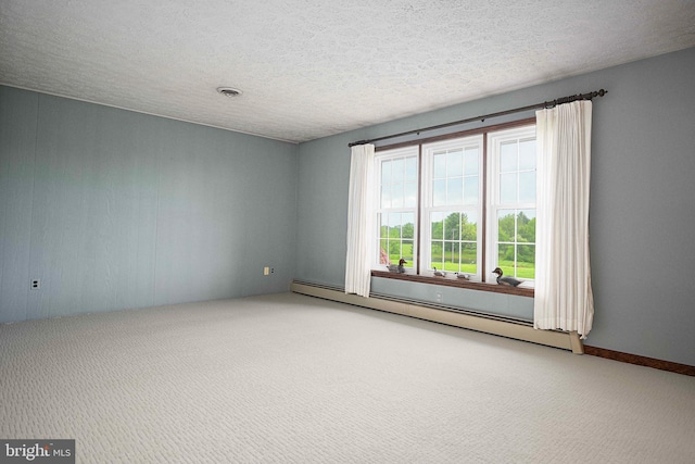 3019 Level Rd, Churchville, MD 21028 - carpeted empty room featuring baseboard heating and a textured ceiling