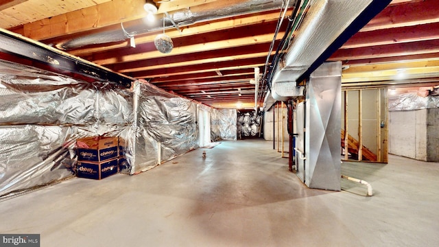 7265 Latham Ct, Hughesville, MD 20637 - unfinished basement featuring heating unit