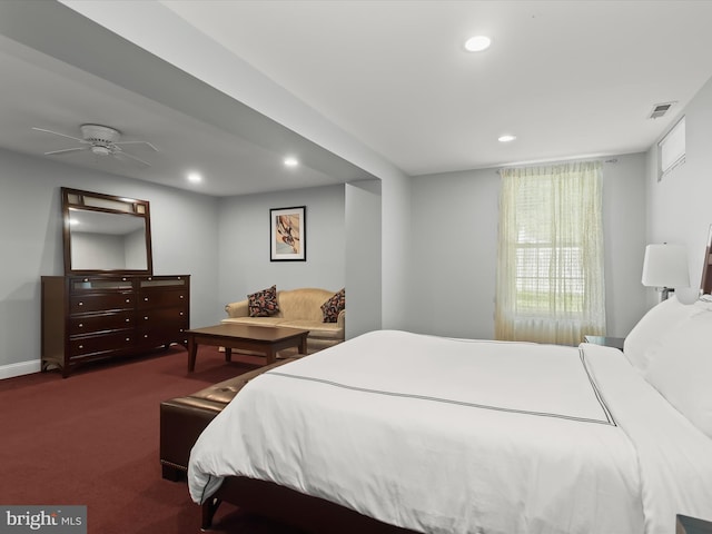 8484 Oak Run Way, Ellicott City, MD 21043 - bedroom featuring recessed lighting, carpet floors, and baseboards