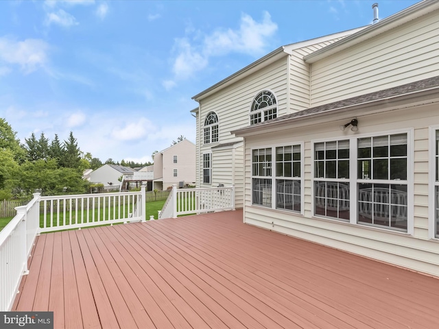 8484 Oak Run Way, Ellicott City, MD 21043 - wooden terrace featuring a yard