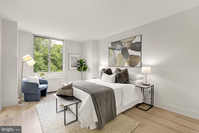 2939 Van Ness St NW Unit 424, Washington, DC 20008 - bedroom featuring light wood-type flooring and baseboards