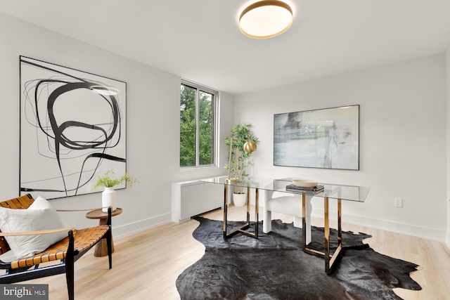 2939 Van Ness St NW Unit 424, Washington, DC 20008 - office area with light wood-style flooring and baseboards