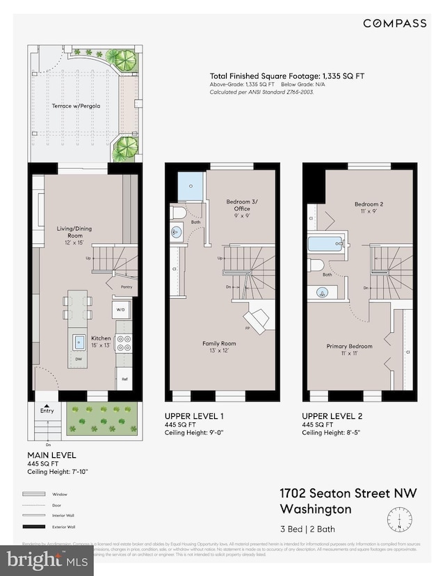 1702 Seaton St NW, Washington, DC 20009 - property floor plan
