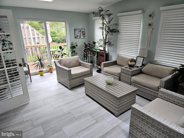 view of living area