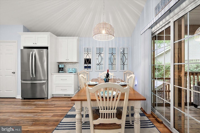 4 Abbey Cir, Ocean Pines, MD 21811 - dining area with dark wood-style flooring
