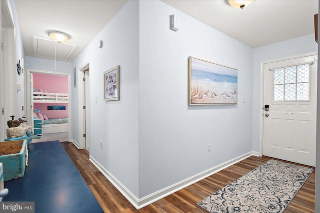 4 Abbey Cir, Ocean Pines, MD 21811 - foyer with dark wood-type flooring and baseboards