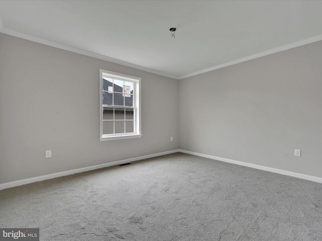 864 Wynonah Dr, Auburn, PA 17922 - spare room with crown molding, baseboards, and carpet flooring