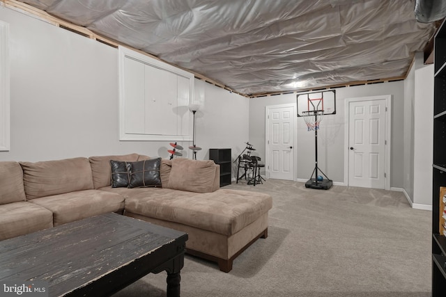 2005 Golden Ct, Mechanicsburg, PA 17055 - living room featuring light colored carpet and baseboards