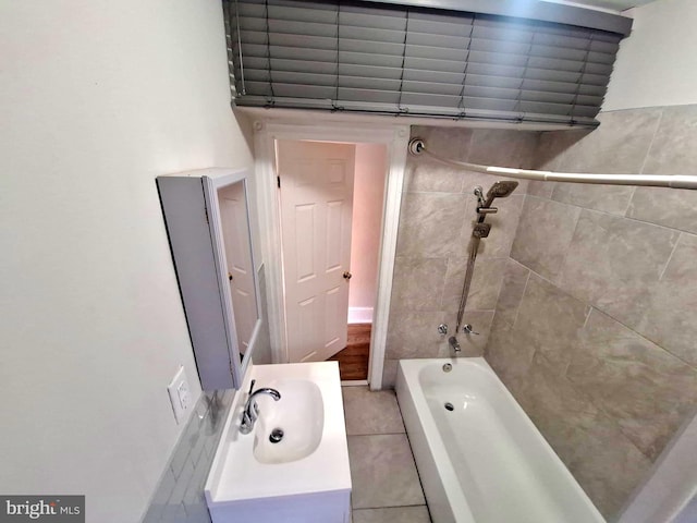 126 N Sickels St, Philadelphia, PA 19139 - full bath with a sink and tile patterned flooring