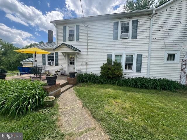 349 Greenbank Rd, Fredericksburg, VA 22406 - rear view of property featuring a yard, a patio area, and cooling unit