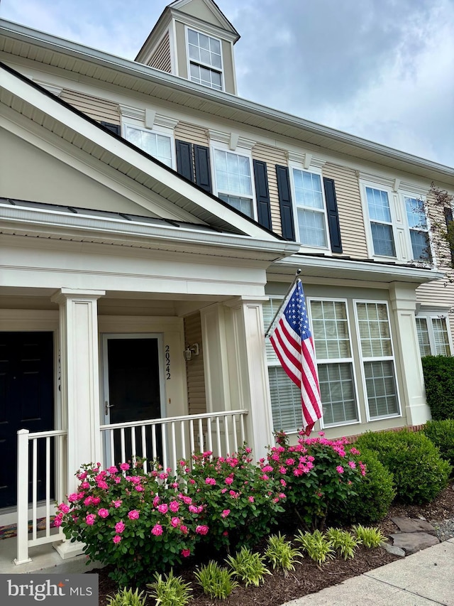 20242 Macglashan Ter, Ashburn, VA 20147 - view of front facade featuring a porch