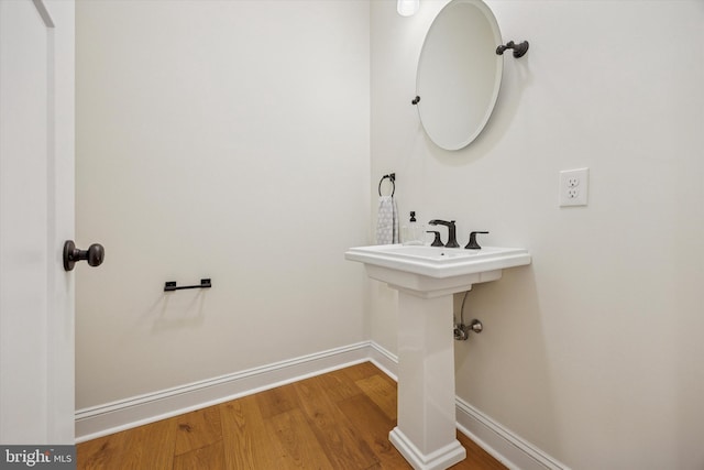17 W Redman Ave, Haddonfield, NJ 08033 - bathroom with wood finished floors and baseboards