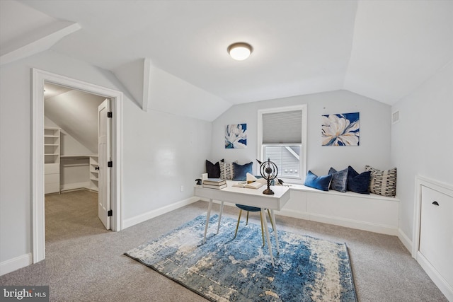 17 W Redman Ave, Haddonfield, NJ 08033 - carpeted office featuring lofted ceiling and baseboards