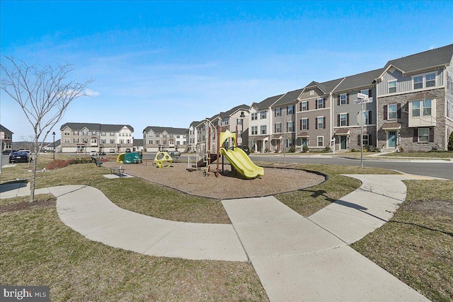 6034 Goshawk St, New Market, MD 21774 - communal playground with a residential view