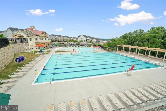 6034 Goshawk St, New Market, MD 21774 - community pool with a pergola