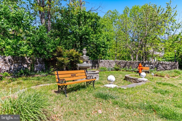 surrounding community featuring a yard