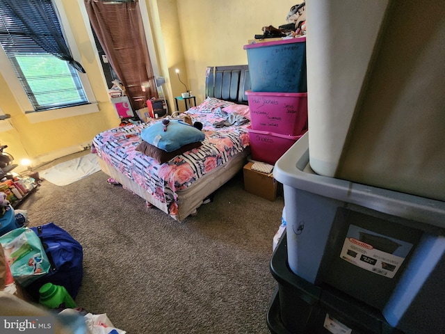bedroom featuring carpet flooring
