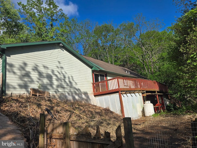3450 Middle Ridge Rd, Newport, PA 17074 - view of property exterior with a wooden deck