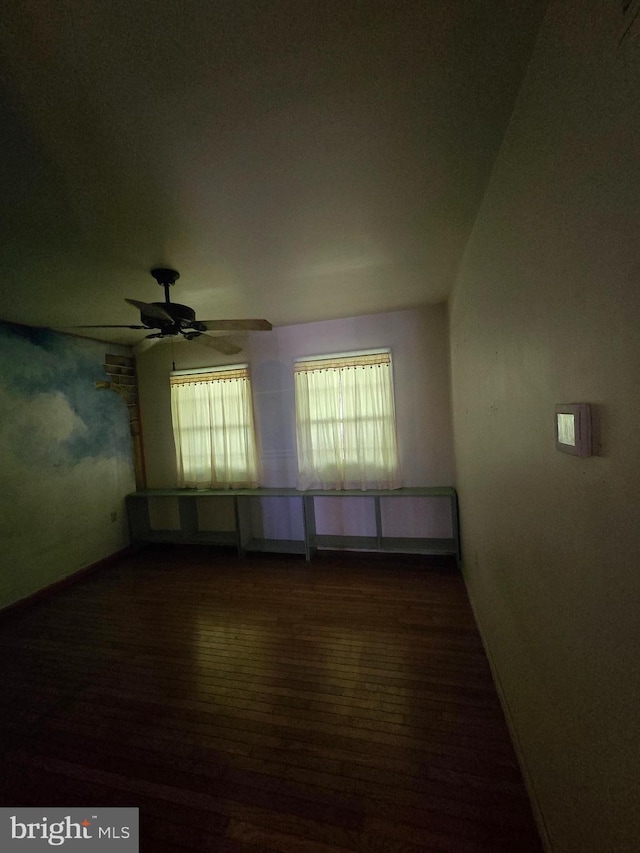3450 Middle Ridge Rd, Newport, PA 17074 - spare room with ceiling fan, healthy amount of natural light, wood finished floors, and baseboards
