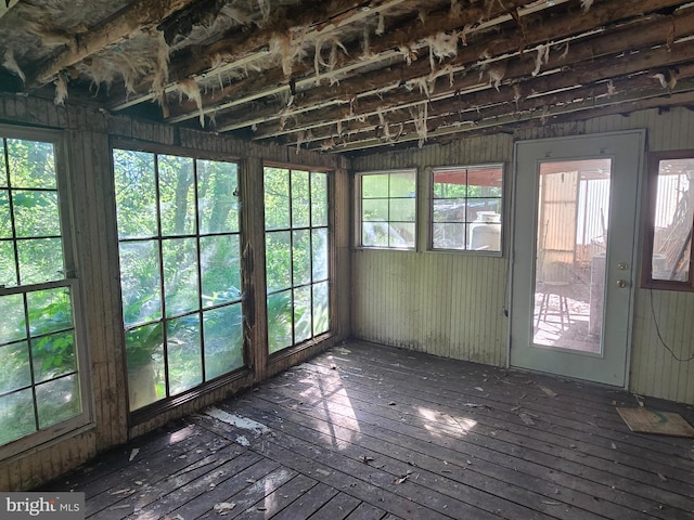 3450 Middle Ridge Rd, Newport, PA 17074 - unfurnished sunroom featuring a wooden deck and wood-type flooring