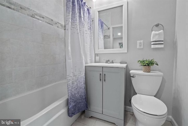 1224 James St, Baltimore, MD 21223 - full bathroom with toilet, vanity, and shower / bathtub combination with curtain