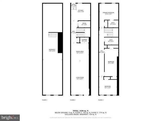 1224 James St, Baltimore, MD 21223 - room layout