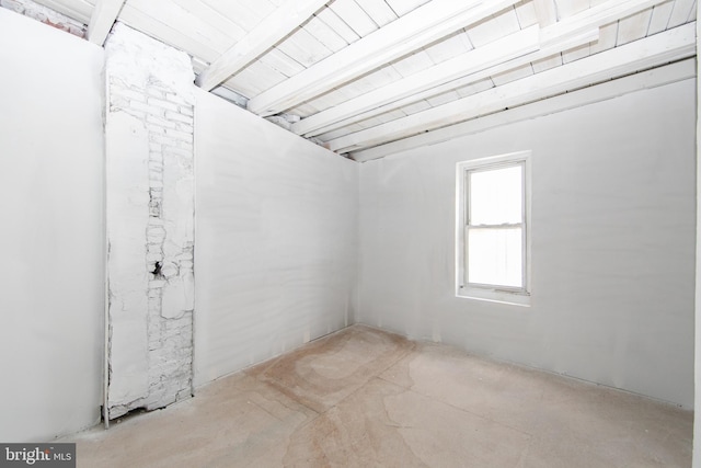 view of basement