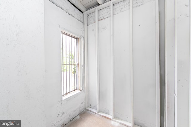 view of spare room