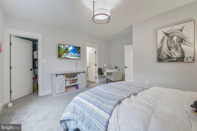 302 Jade Ct NW, Vienna, VA 22180 - bedroom with light carpet and baseboards