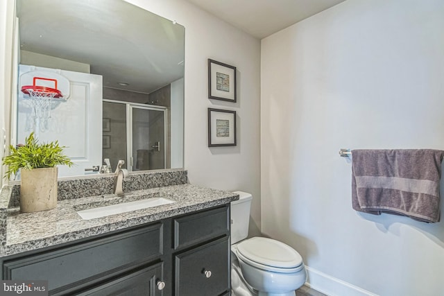 718 Quarry Point Rd, Malvern, PA 19355 - bathroom with a stall shower, toilet, and vanity