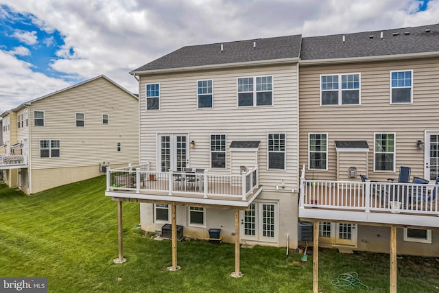 718 Quarry Point Rd, Malvern, PA 19355 - back of property with a yard and a deck