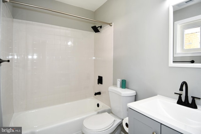 1210 Lindsay Rd, Oxon Hill, MD 20745 - bathroom with toilet, shower / washtub combination, and vanity