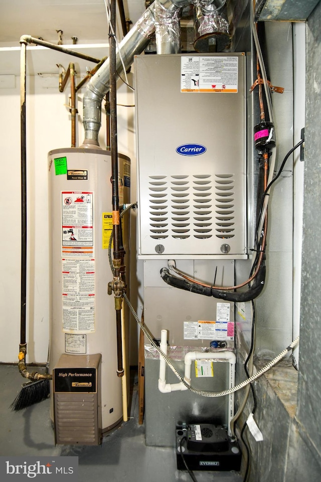 1210 Lindsay Rd, Oxon Hill, MD 20745 - utilities featuring gas water heater and heating unit