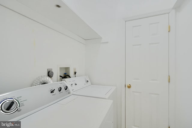 laundry area with washer and clothes dryer