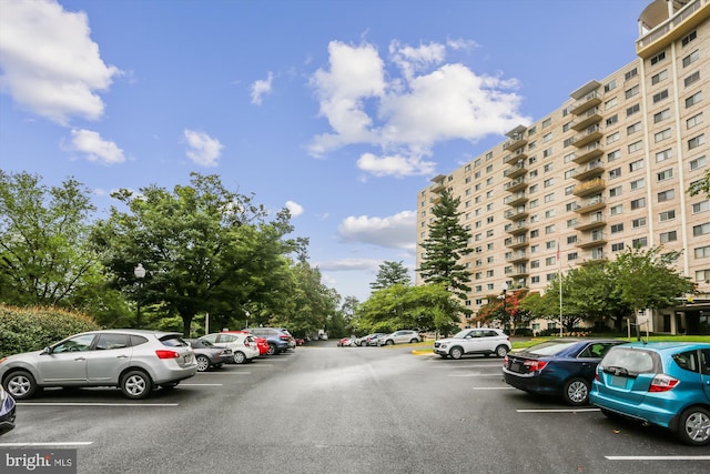 view of uncovered parking lot